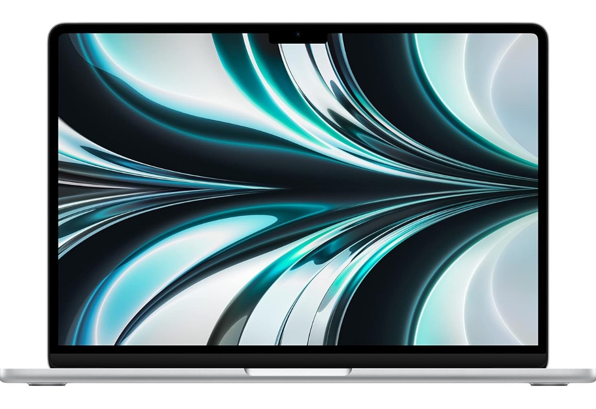 Apple 2022 MacBook Air Laptop with M2 chip: 13.6-inch Liquid Retina Display, 8GB RAM, 256GB SSD Storage, Backlit Keyboard, 1080p FaceTime HD Camera. Works with iPhone and iPad; Silver