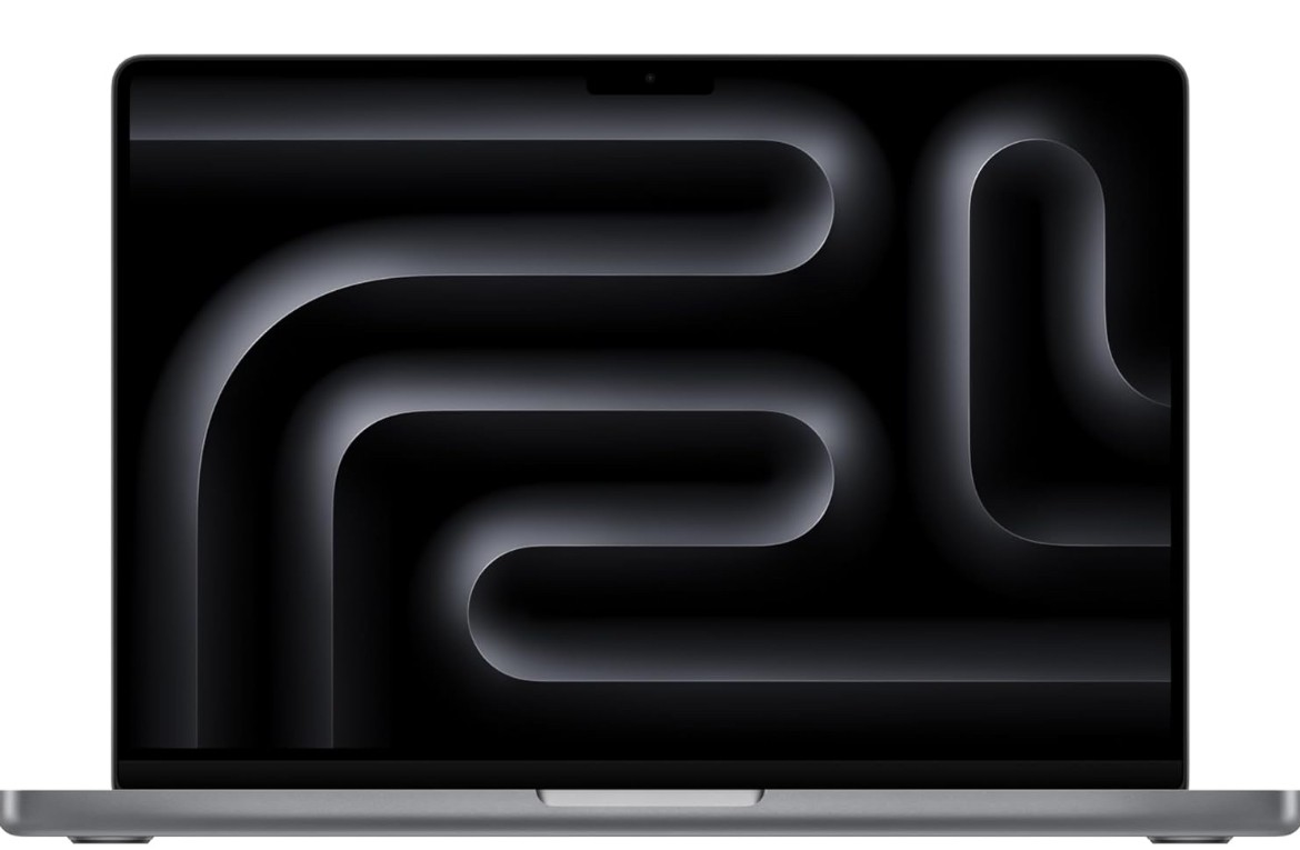 Apple 2023 MacBook Pro Laptop M3 Pro chip with 12-core CPU, 18-core GPU: 16.2-inch Liquid Retina XDR Display, 18GB Unified Memory, 512GB SSD Storage. Works with iPhone/iPad; Space Black