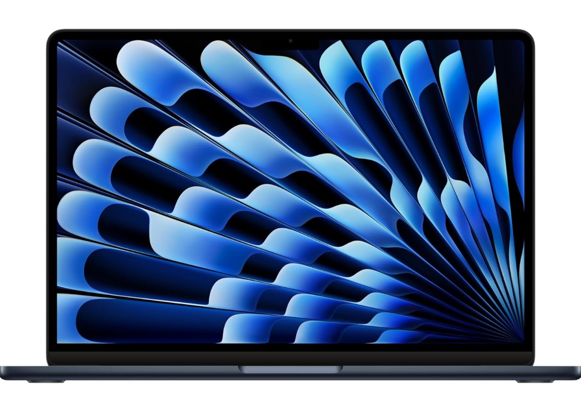 Apple 2024 MacBook Air 13-inch Laptop with M3 chip: 13.6-inch Liquid Retina Display, 8GB Unified Memory, 256GB SSD Storage, Backlit Keyboard, 1080p FaceTime HD Camera, Touch ID; Midnight