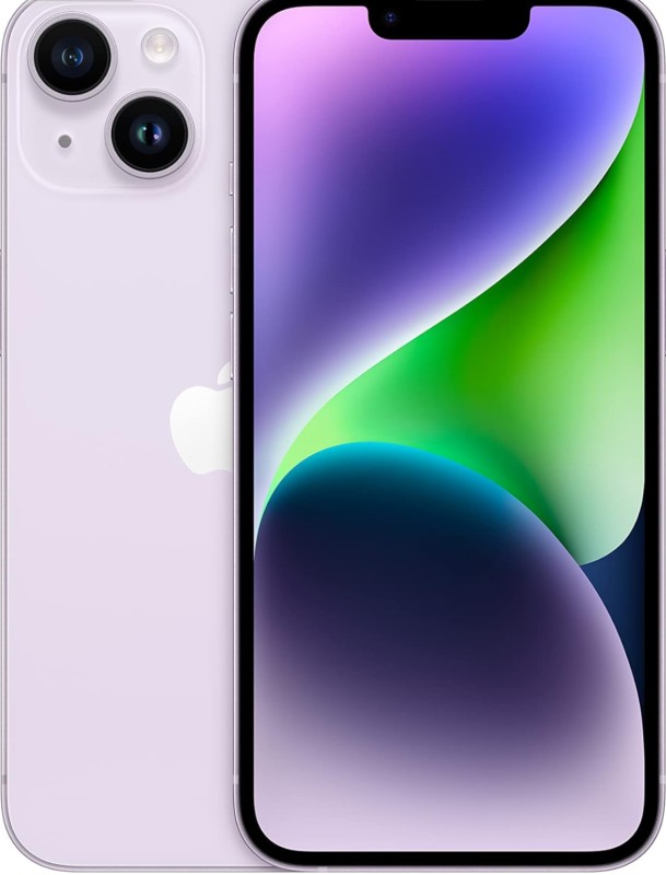 Apple iPhone 14, 128GB, Purple - Unlocked (Renewed Premium)
